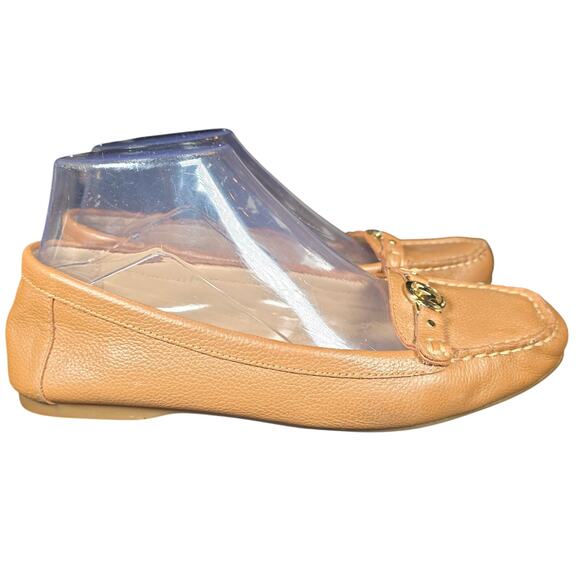 Michael Kors Tan Loafer Womens Size 7 Excellent Condition, Cushioned Insole - Picture 6 of 12